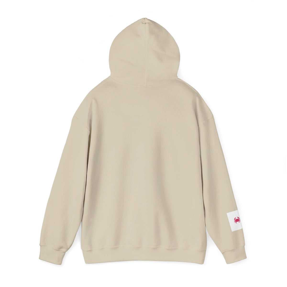 Beach Hoodie — "Salty Little Beach" Graphic Pullover with Crab Accent