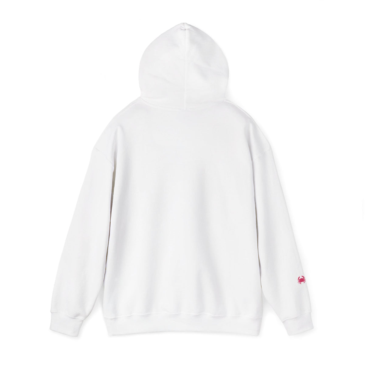 Beach Hoodie — "Salty Little Beach" Graphic Pullover with Crab Accent