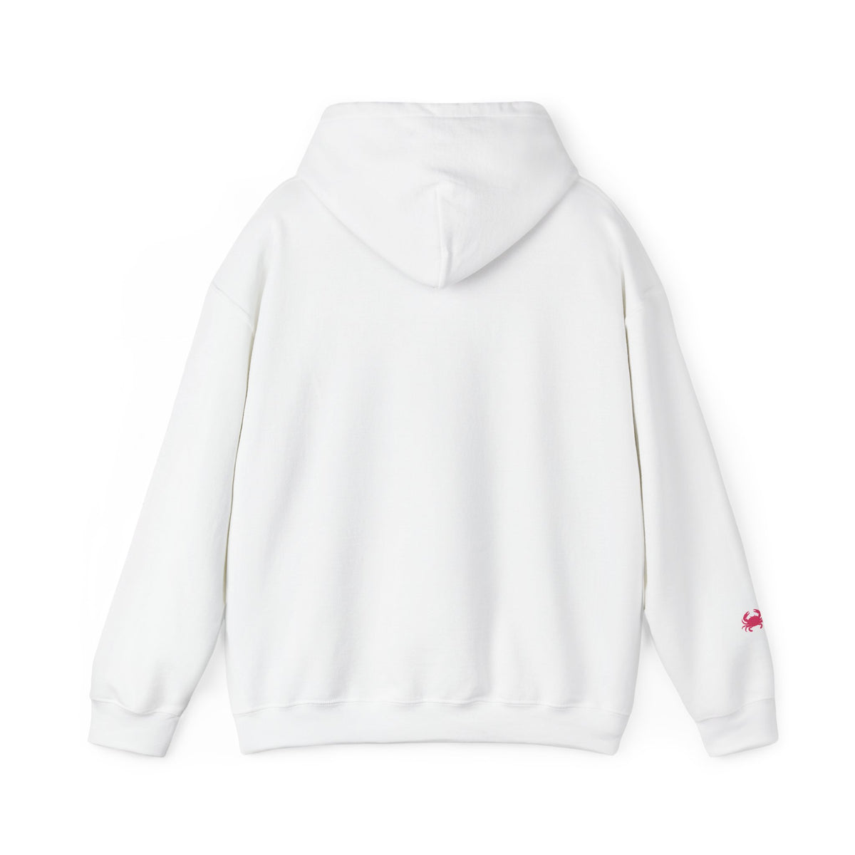 Beach Hoodie — "Salty Little Beach" Graphic Pullover with Crab Accent
