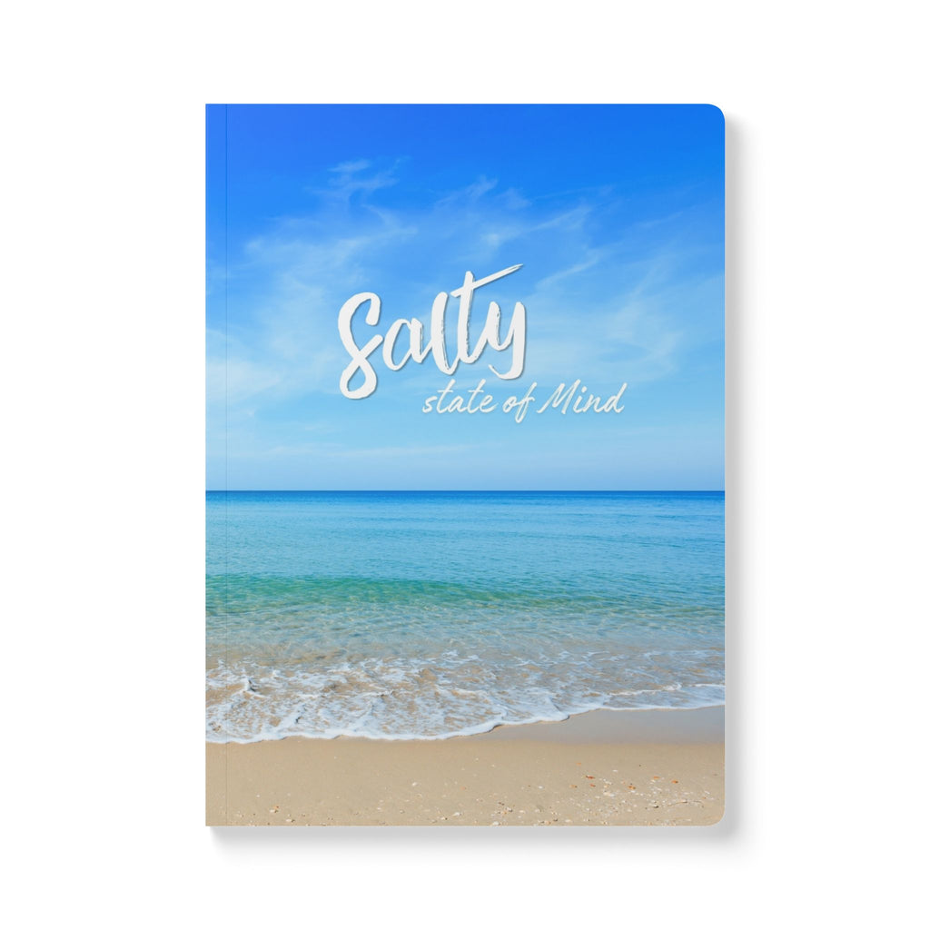 Salty State of Mind Softcover Journal — Beach Ocean Lined Notebook