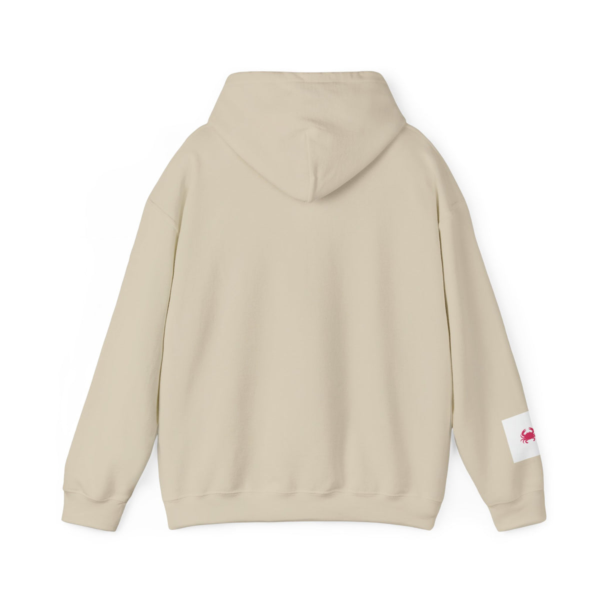 Beach Hoodie — "Salty Little Beach" Graphic Pullover with Crab Accent