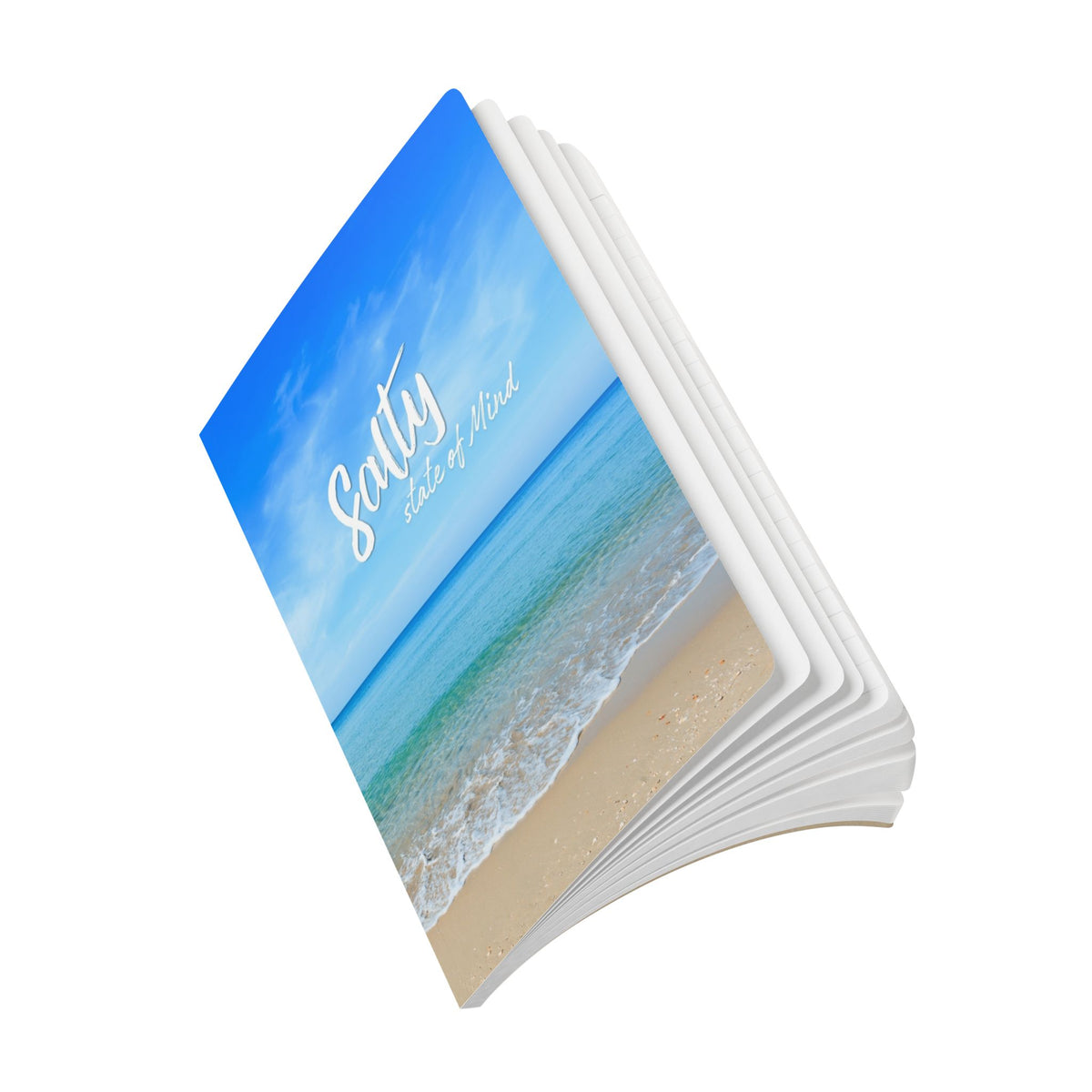 Salty State of Mind Softcover Journal — Beach Ocean Lined Notebook