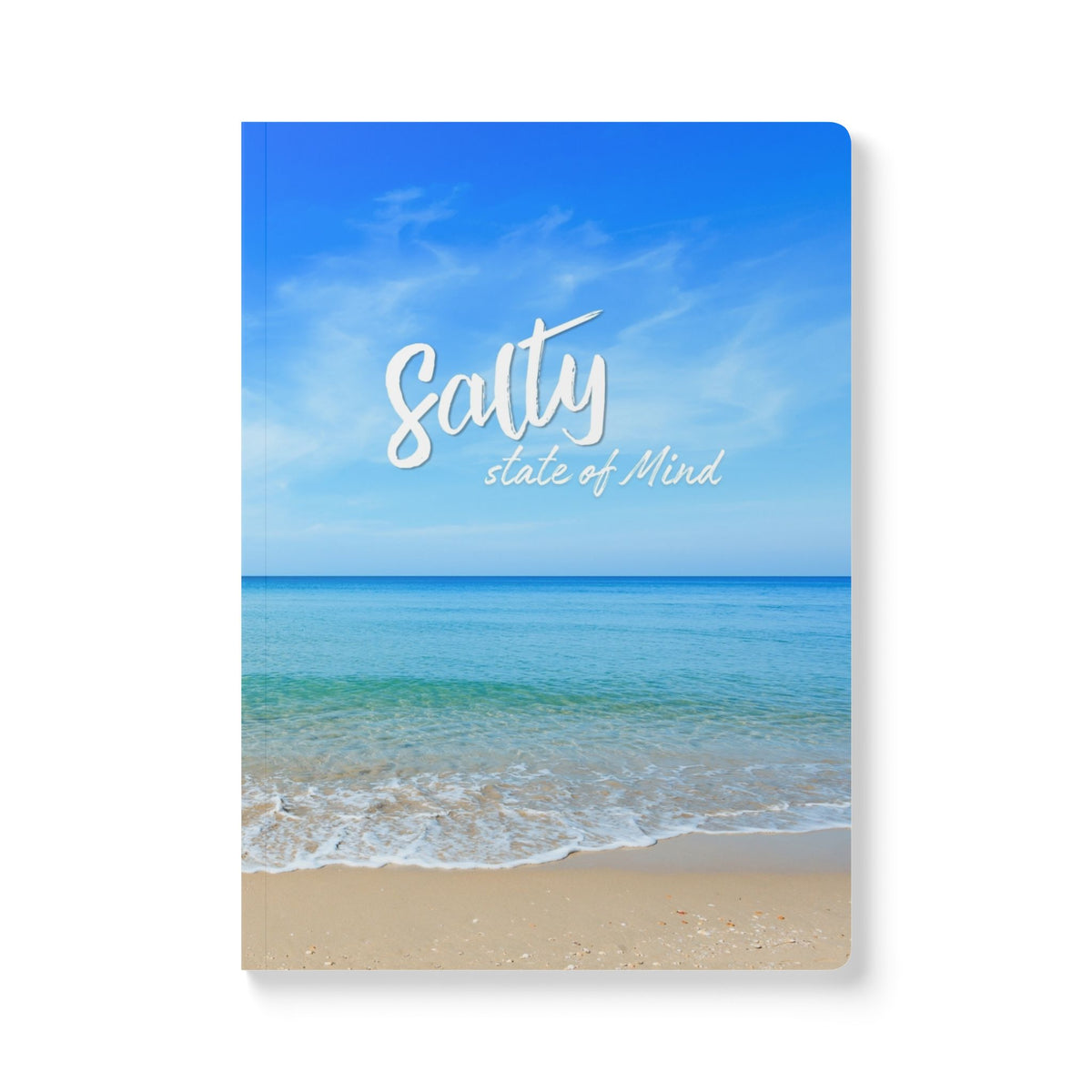 Salty State of Mind Softcover Journal — Beach Ocean Lined Notebook